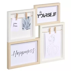 Multi picture frame Hama Kiruna Oak White MDF