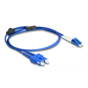 DeLOCK Fiber Optical Cable LC Duplex to SC Duplex Singlemode OS2 1 m