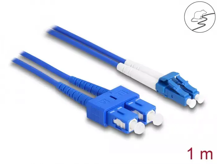 DeLOCK Fiber Optical Cable LC Duplex to SC Duplex Photo 2