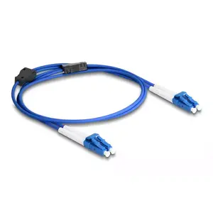 DeLOCK Fiber Optical Cable LC Duplex to LC Duplex OS2 1m