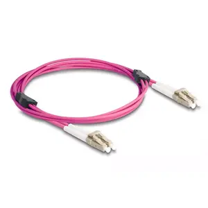 DeLOCK Fiber Optical Cable LC Duplex to LC Duplex OM4 2m