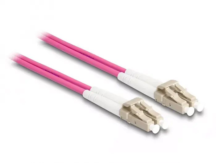 DeLOCK Fiber Optical Cable LC Duplex OM4 2m Photo 2