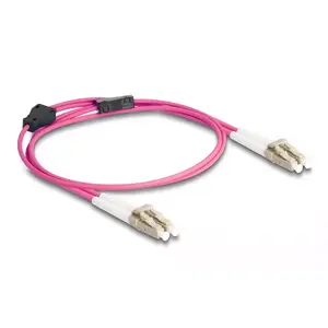 Оптоволоконный кабель DeLOCK LC Duplex к LC Duplex OM4 1 м