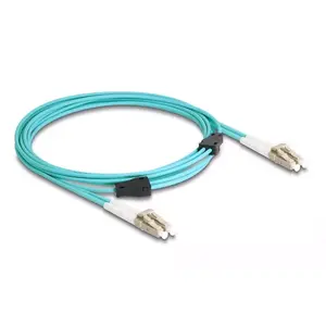 DeLOCK Fiber Optical Cable LC Duplex to LC Duplex OM3 3m