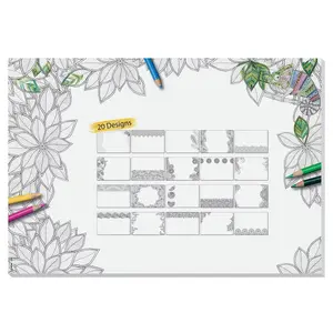 Desk pad Sigel HO580, paper surface, black/white, 595×410 mm, 3 mm