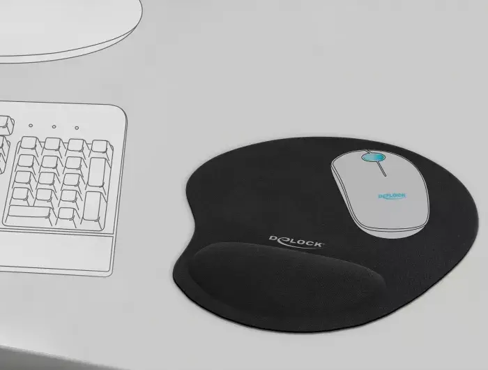 Mouse pad DeLOCK Ergonomic Mouse pad with Gel Wrist Rest Photo 3