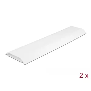 Kabeļu kanāls DELOCK 20886, polipropilēns, balts, 300×85×10 mm, 2 gab.