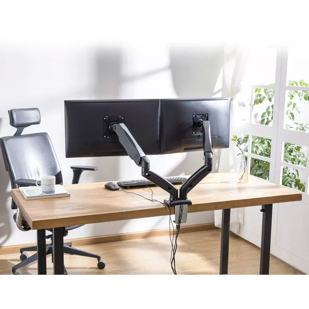 ACT Gas spring dual monitor arm office Photo 7