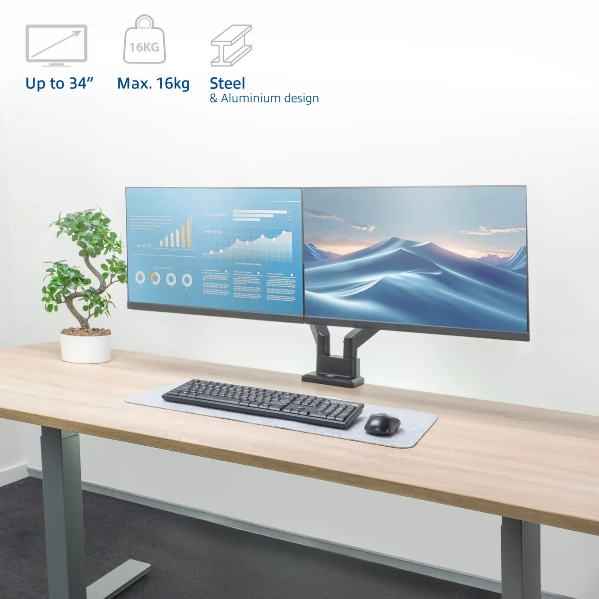 ACT AC8312 Dual Monitor Desk Mount Photo 15
