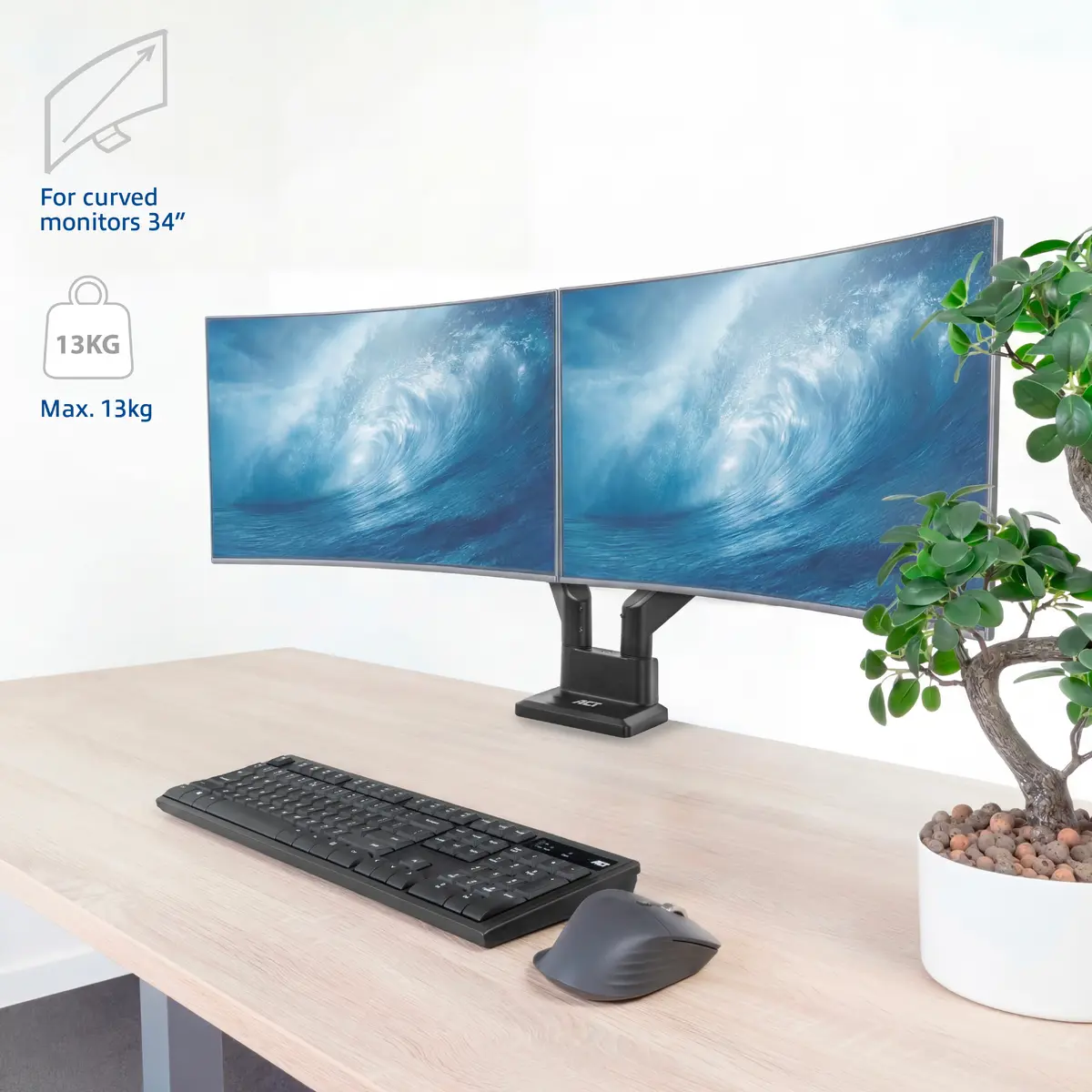 ACT AC8312 Dual Monitor Desk Mount Photo 16