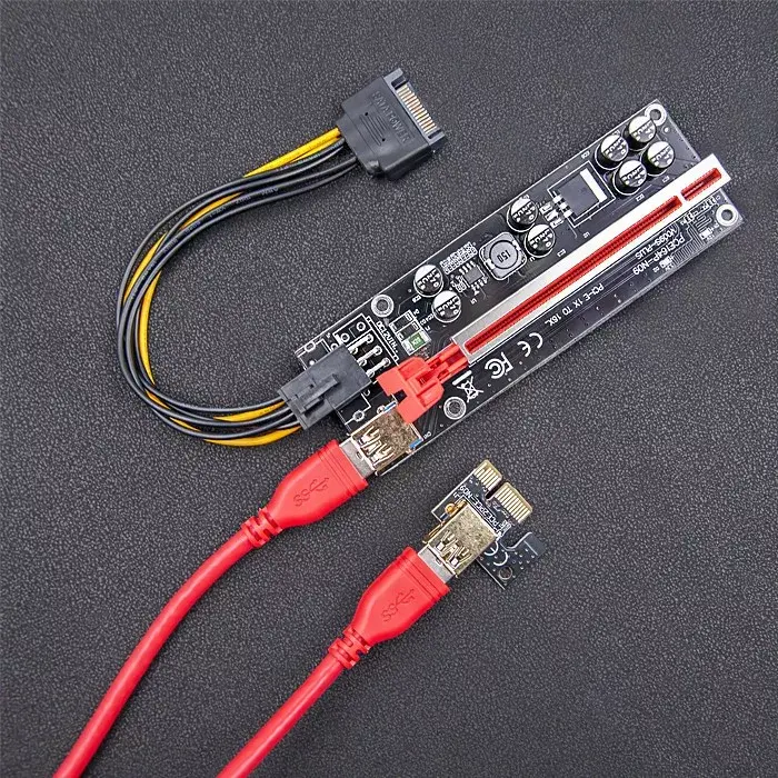 PCI-E riseris QOLTEC 009S Plus 1x→16x, modelis 55508 Photo 2
