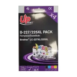 Картридж UPrint Brother 225XL BK (30ml) + C + M + Y (13ml) B-227/225XL-4PACK-UP