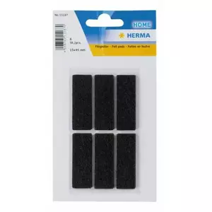 HERMA 15187 self-adhesive label Rectangle Black 6 pc(s)