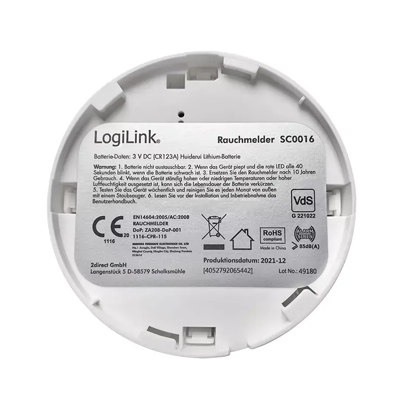Dūmu detektors LogiLink SC0016 Photo 7