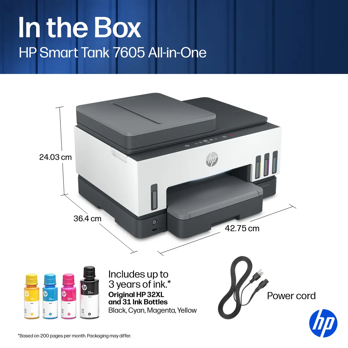 HP Smart Tank 7605 Wireless All-in-One Printer Photo 4
