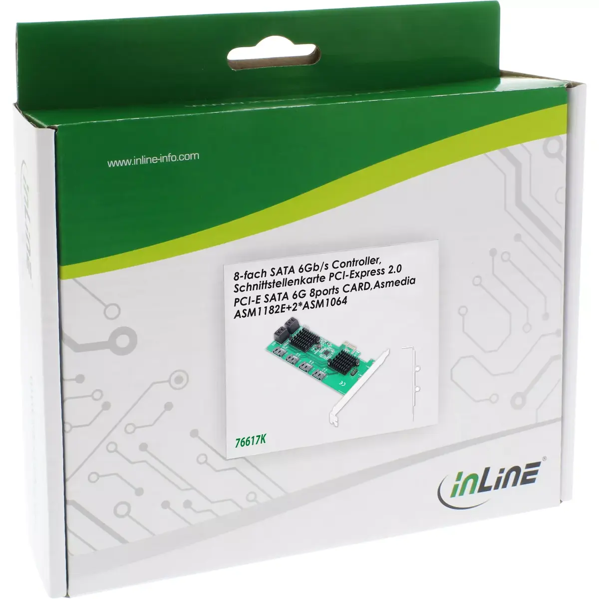 InLine interfeisa karte 8x SATA 6Gb/s Photo 3