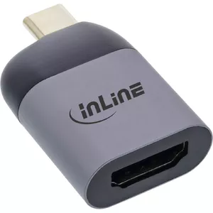 InLine 64106H USB grafiskais adapteris 3840 x 2160 pikseļi Pelēks