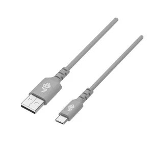 Кабель USB — USB-C TB AKTBXKUCMISI20G, 2 м, силиконовый, серый, Quick Charge