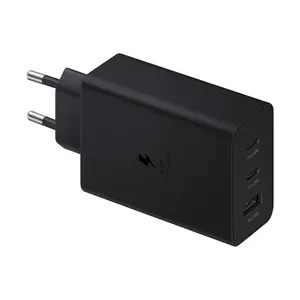 Indoor USB-C Charger Samsung EP-T6530, 2x USB-C + 1x USB-A, 5–20V 3A (Black)