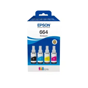 КартриджEpson664EcoTank4-цветныйC13T66464A