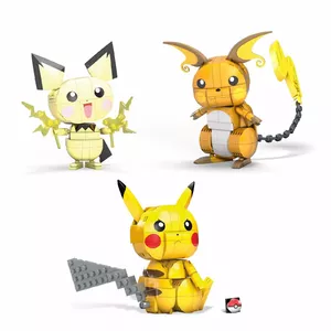 Mega Bloks Mega Construx Pokémon Build And Show Pikachu Evolution Trio GYH06