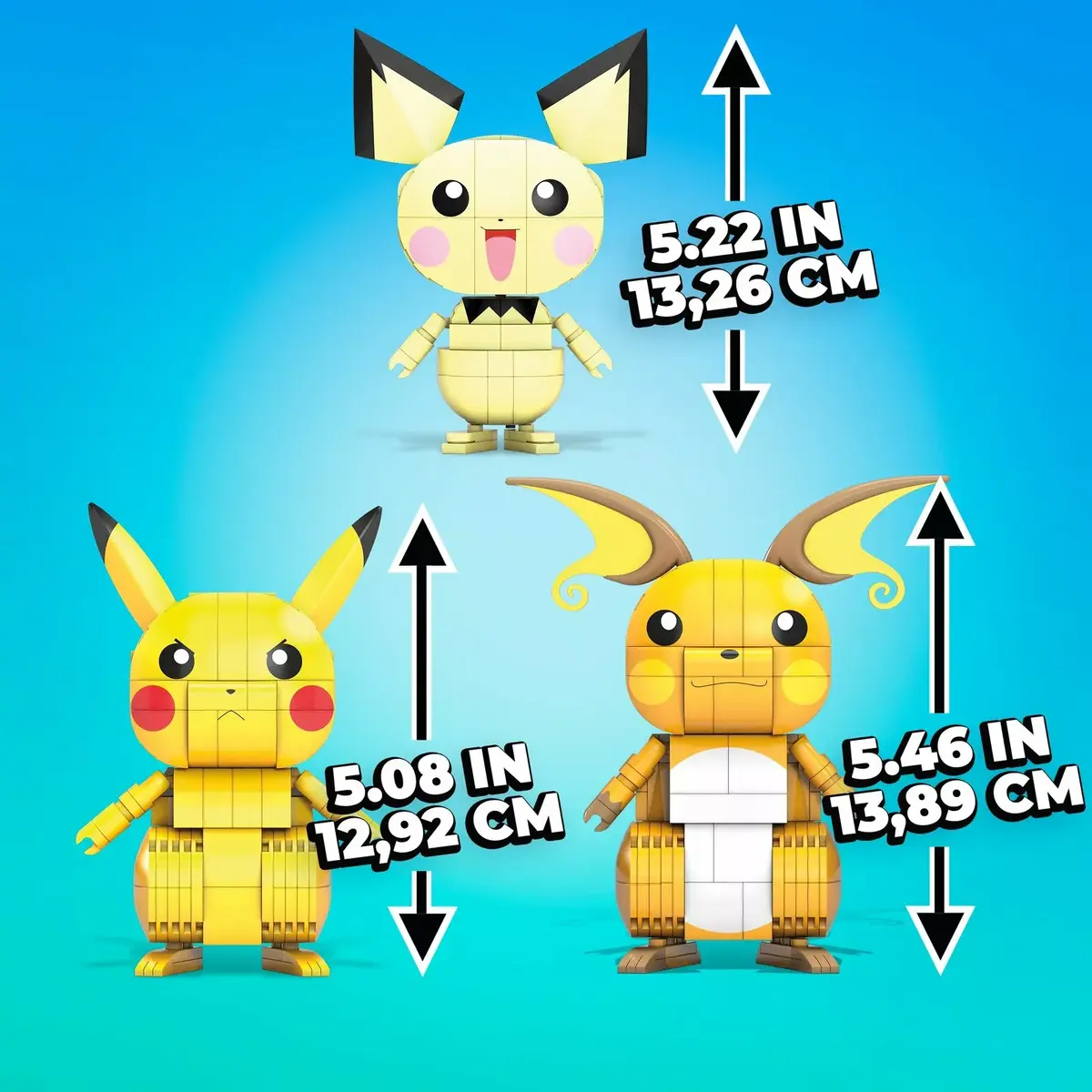 Mega Bloks Mega Construx Pokémon Pikachu Evolution Trio GYH06 Photo 3