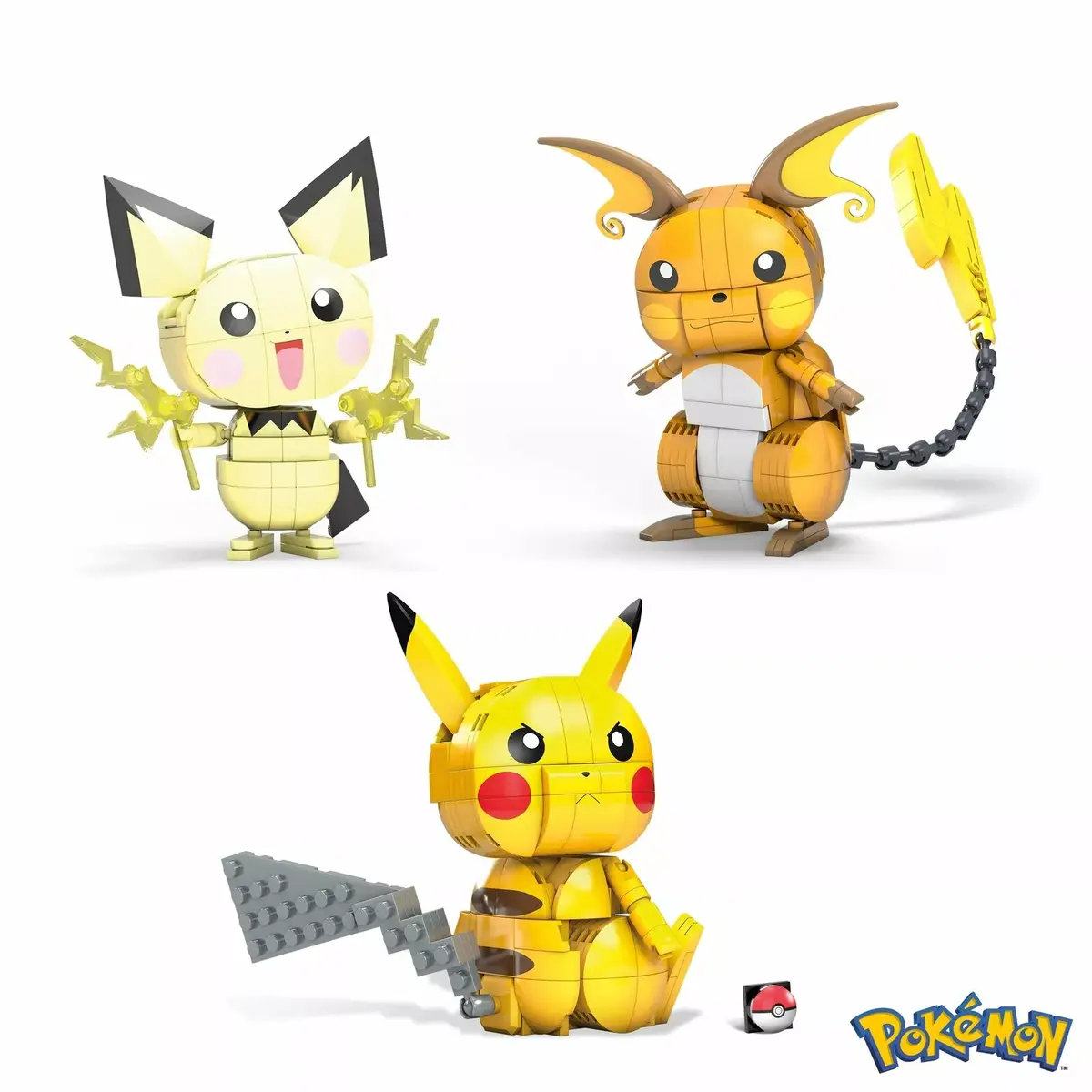 Mega Bloks Mega Construx Pokémon Pikachu Evolution Trio GYH06 Photo 6