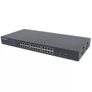 Неуправляемый коммутатор Intellinet 24-портовый Gigabit Ethernet 24 x 10/100/1000 Mbps RJ45 2 x SFP