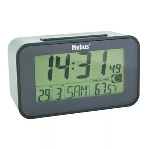 Digitālais modinātājpulkstenis Mebus 51460 Antracīts LCD 2 līnijas Temperatūra F &deg;C