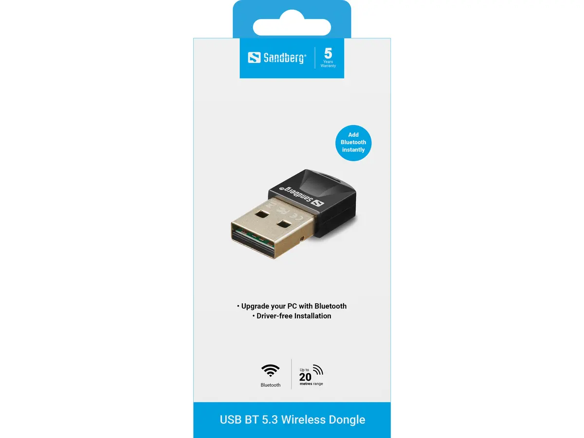 Sandberg USB BT 5.3 bezvadu adapteris Photo 4