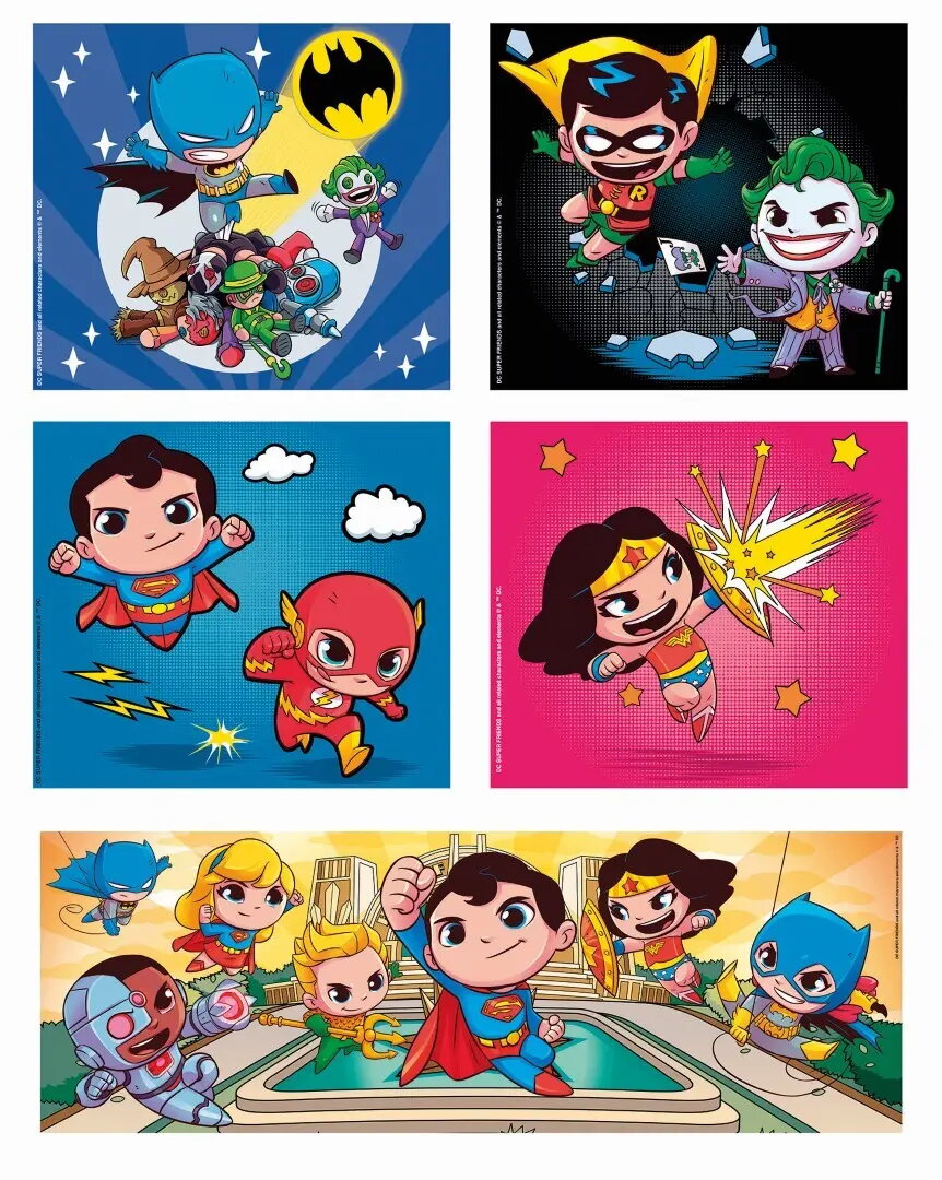 Clementoni 20272 puzzle DC Comics 10-in-1