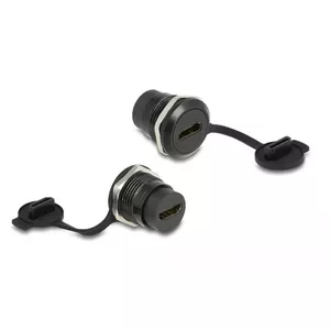DeLOCK HDMI-A built-in connector with protective dust cap Black 30.3mm 23.5mm