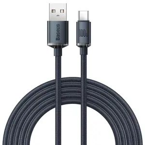 USB-A to USB-C cable Baseus CAJY000401 — 1.2m, PD 2.0 100W (20V/5A), QC 3.0, black
