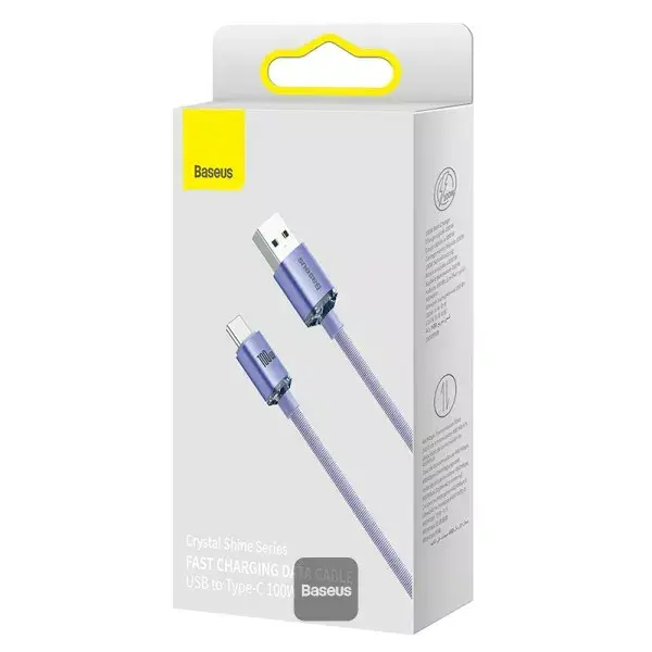 Baseus Crystal Shine USB A–USB C kabelis 1.2 m Photo 2