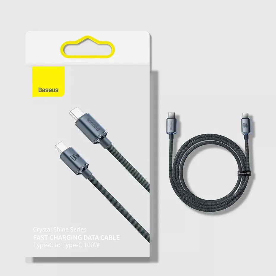 Baseus Crystal USB-C uz USB-C 100W 2m Photo 5