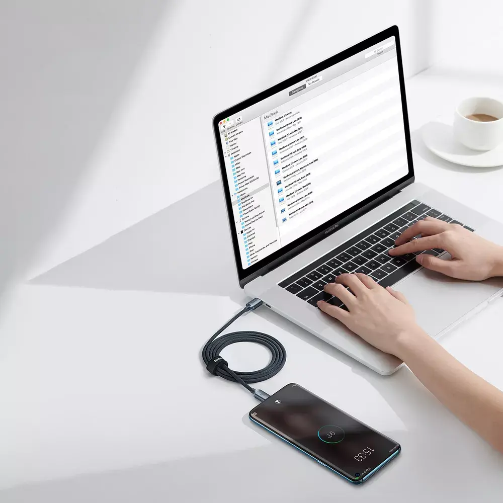 Baseus Crystal USB-C uz USB-C 100W 2m Photo 11