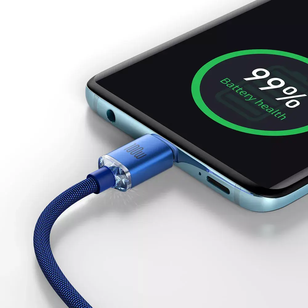 Baseus Crystal USB-C uz USB-C 100W 2m Photo 16