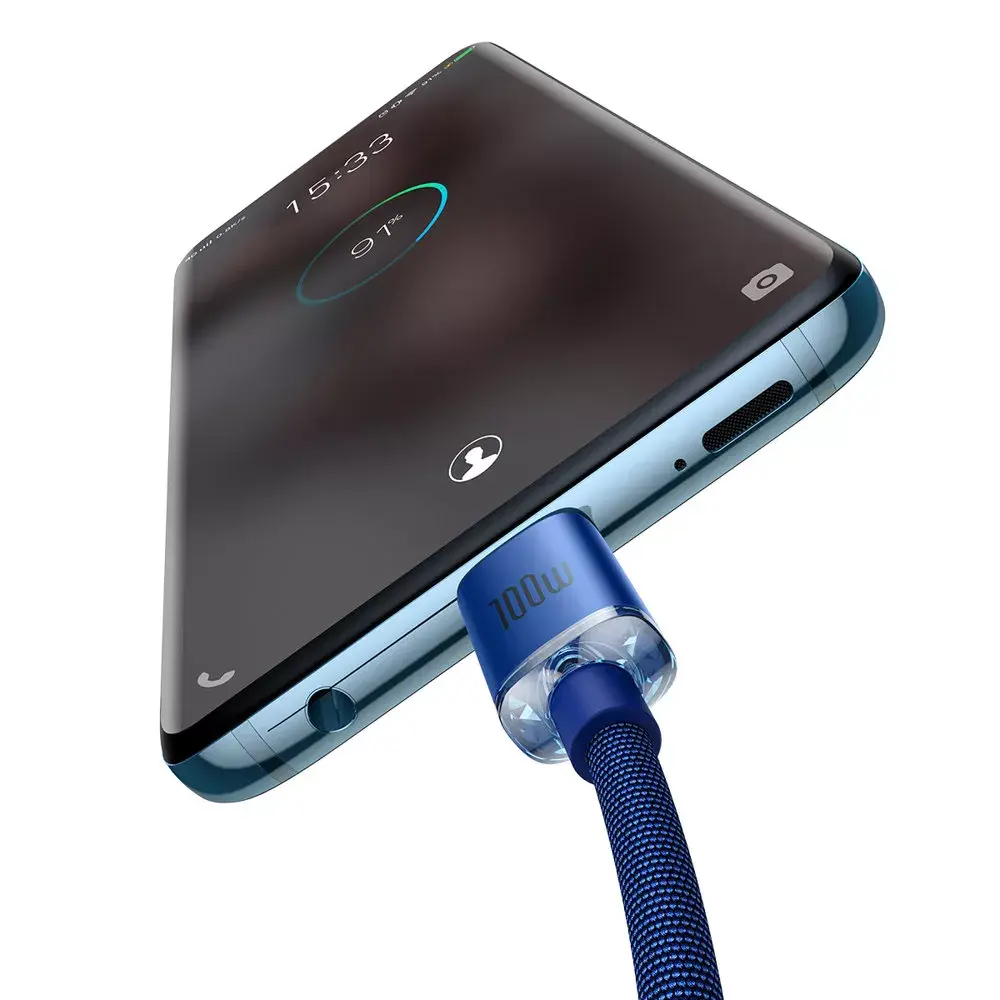Baseus Crystal USB-C uz USB-C 100W 2m Photo 24