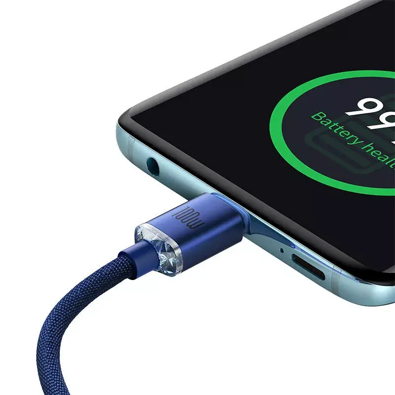 Baseus Crystal USB-C uz USB-C 100W 2m Photo 4