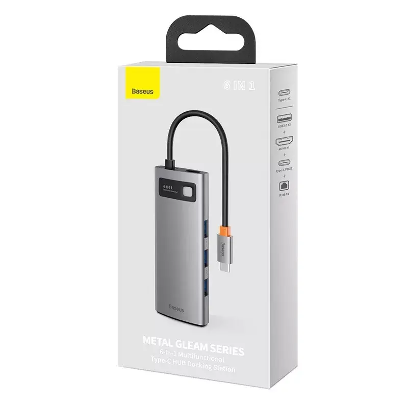 USB Hub Baseus Metal Gleam Photo 10