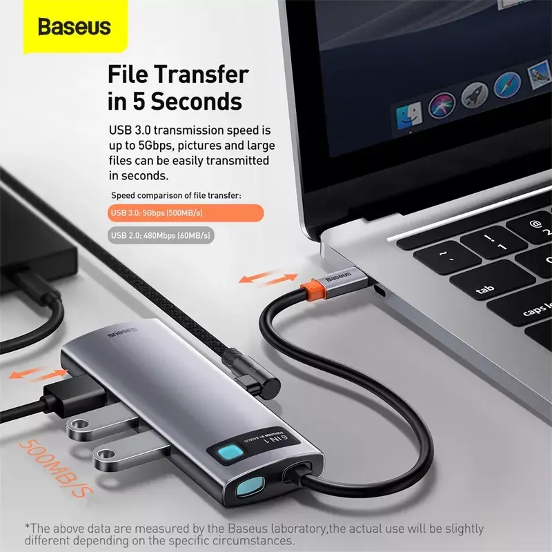 USB Hub Baseus Metal Gleam Photo 17