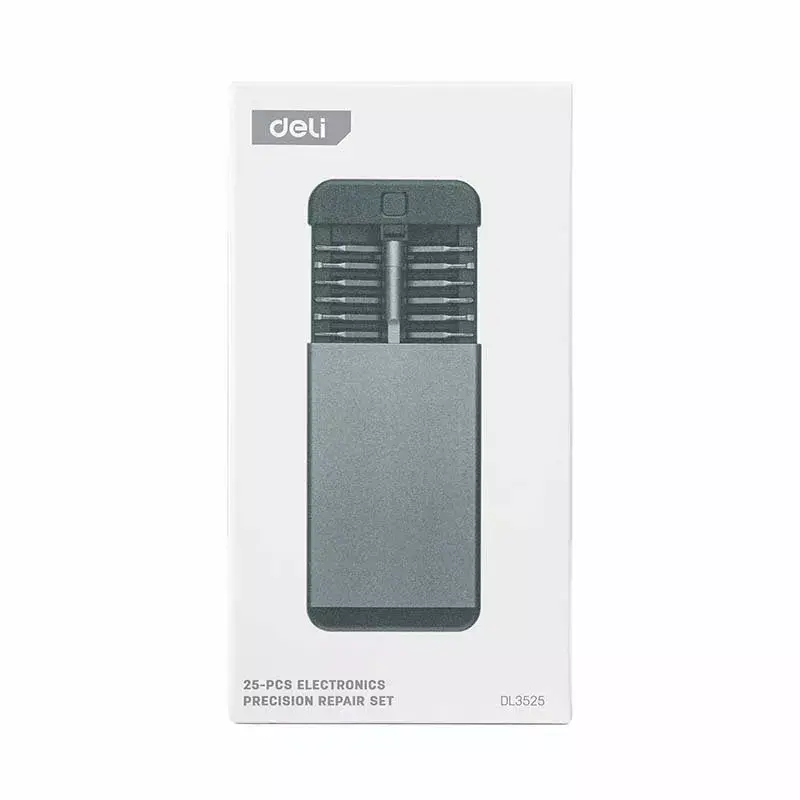 Precision screwdriver set deli tools EDL3525 — 25 pcs Photo 4