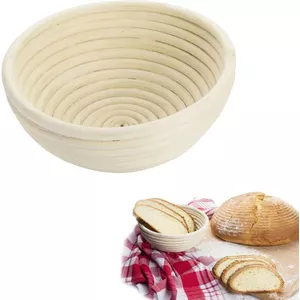 Proofing basket Westmark 32082270, round rattan, height 8 cm, diameter 17.5 cm