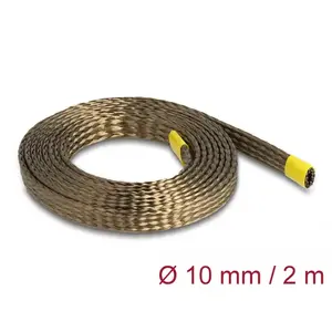DeLOCK Pītā piedurkne no bazalta šķiedrām 2m x 10mm brūna