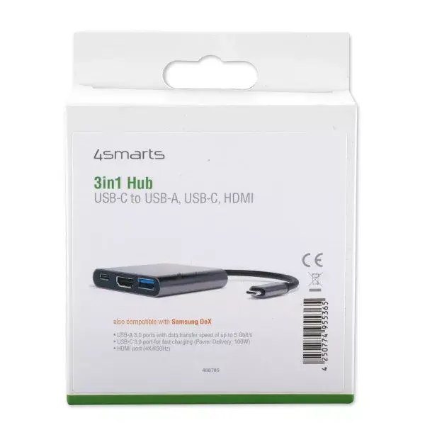 4smarts 468785 laptop dock — USB-C, HDMI, 100W PD Photo 4