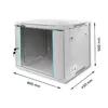 19" Rack Cabinet QOLTEC 9U 54484 Photo 3