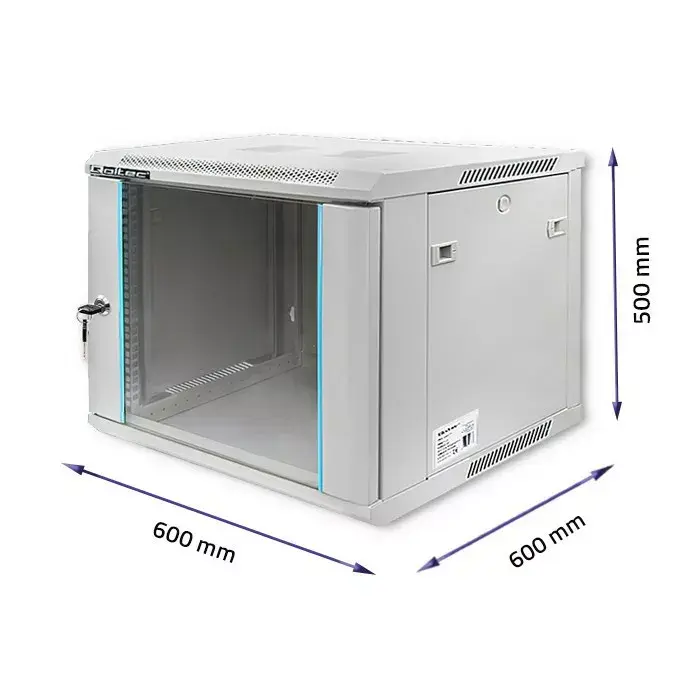 Rack cabinet QOLTEC 19" 9U 600x500x600 Photo 3