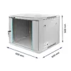 Rack cabinet QOLTEC 19" 9U 600x500x600 Photo 3