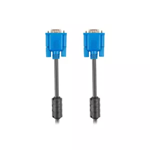 VGA cable LANBERG CA-VGAC-10CU-0030-BK — 3 m, VGA (D-Sub) to VGA (D-Sub), black/blue