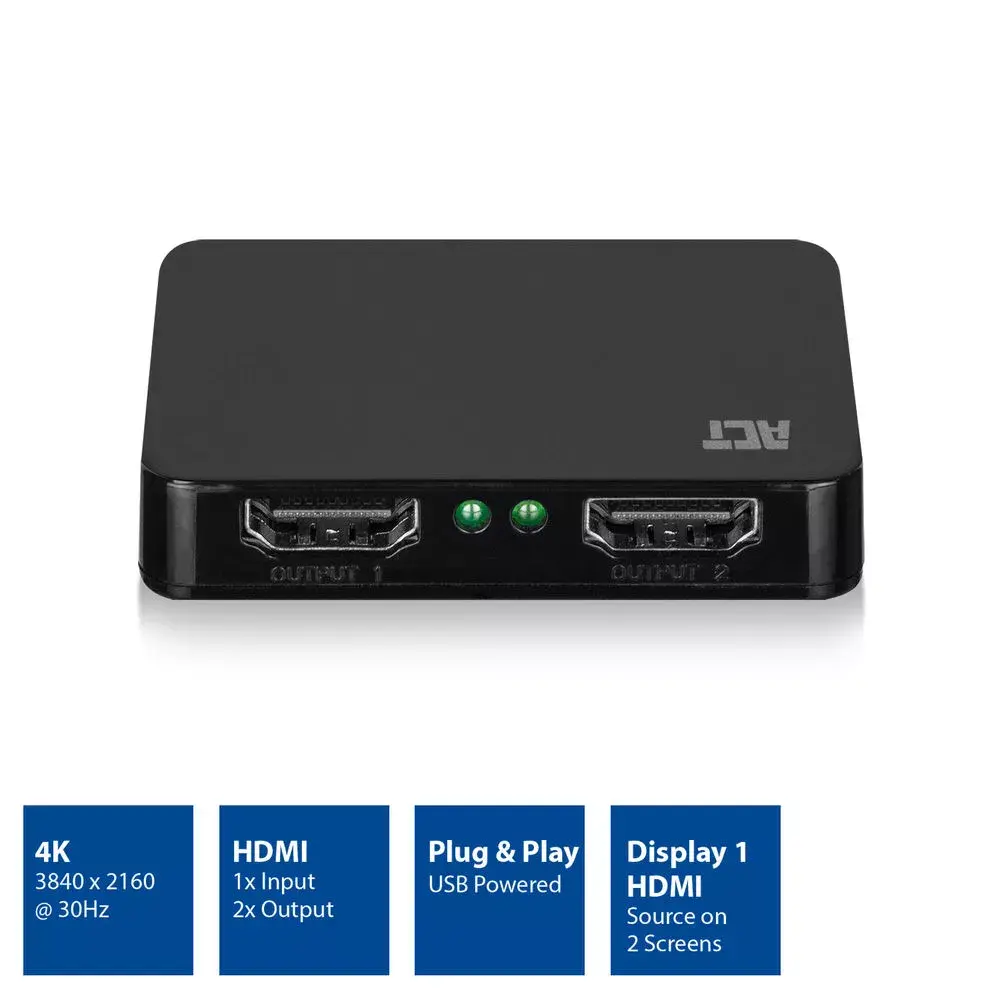 ACT 4K HDMI 1.4 сплиттер 2 порта Photo 6